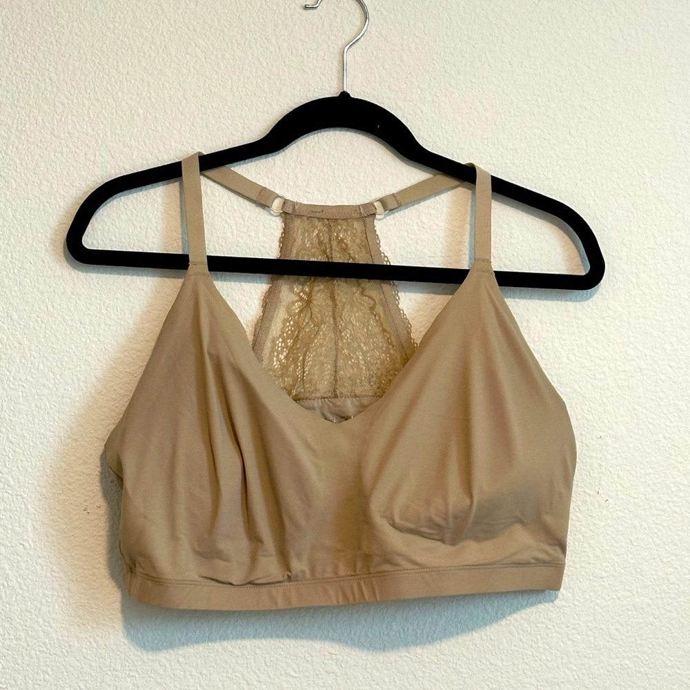 Maurice’s beige racer back bra